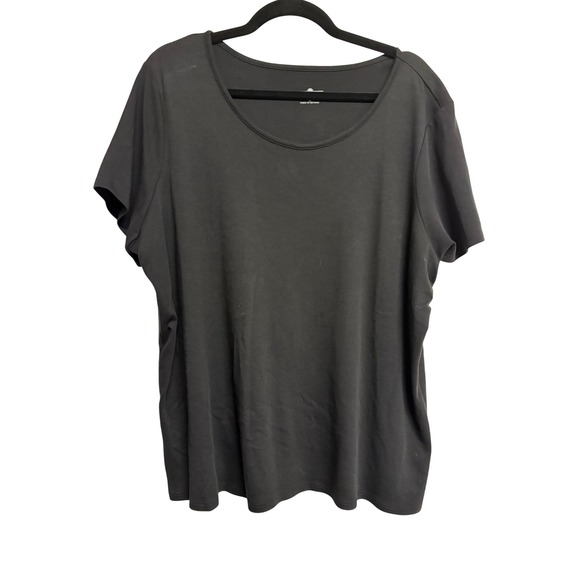 Lemon Tops - Lemon Way‎ Black Short Sleeve Shirt Women's Size 2X